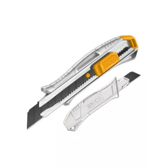 INGCO Cutter cu lamă frangibilă de 18 mm, aluminiu