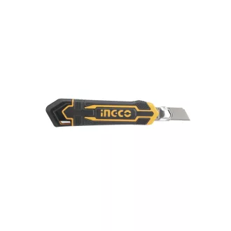 INGCO Cuțit cu lamă retractabilă 18 mm automat
