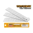 INGCO Lamă de tăiat fragilă 18 mm (10 bucăți)