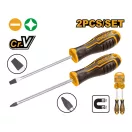 INGCO Set de șurubelnițe 2 piese CrV