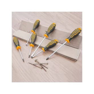 INGCO Set de șurubelnițe 6 piese magnetice CrV