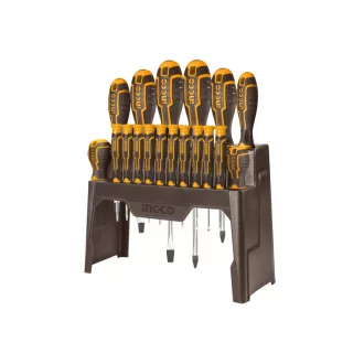 Set de șurubelnițe INGCO 18 bucăți magnetice CrV