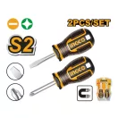 INGCO Set de șurubelnițe cu mâner 2 bucăți S2