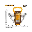 INGCO Set chei combinate 8 piese 6-19 mm CrV
