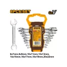 INGCO Set de chei fixe cu 8 piese 6-22 mm CrV