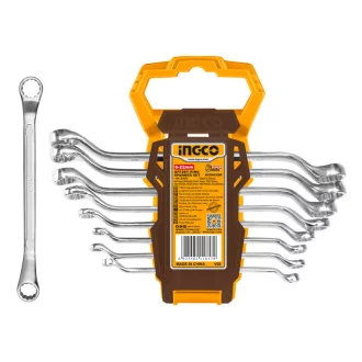 INGCO Set de chei hexagonale 8 piese 6-22 mm CrV