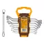 INGCO Set de chei hexagonale 8 piese 6-22 mm CrV