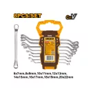 INGCO Set de chei hexagonale 8 piese 6-22 mm CrV