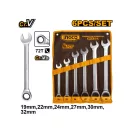 INGCO Set chei combinate cu clichet 6 piese 19-32 mm CrV