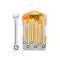 INGCO Set chei combinate cu clichet 6 piese 8-17 mm CrV