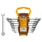 INGCO Set de chei tubulare cu clichet, 8 piese, 8-19 mm CrV