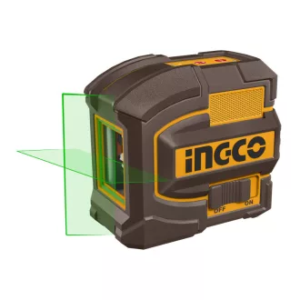 INGCO Laser cu linie încrucișată 3 x AA verde