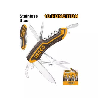 INGCO Briceag inox cu 10 funcții
