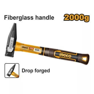   INGCO Ciocan de lăcătuș 2000 g cu mâner de fibră de sticlă