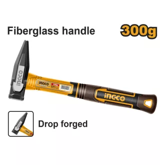   INGCO Ciocan de lăcătuș 300 g cu mâner din fibră de sticlă