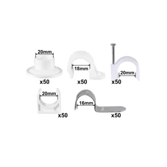   INGCO Set de cleme de fixare pentru pistol cuie beton (250 bucăți)