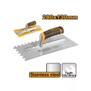 INGCO Mistrie cu dinți 130 x 280 mm inoxidabil 10 x 10 mm cu mâner moale