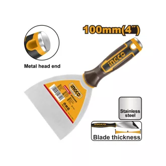 INGCO Șpaclu 100 mm inox cu mâner moale