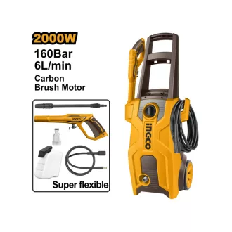   INGCO Mașină de spălat cu presiune înaltă 160 bar 2000 W