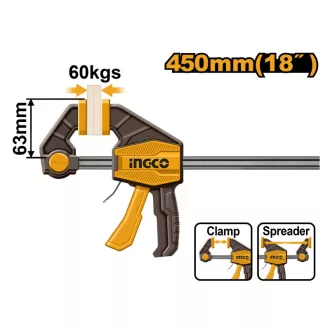 INGCO Menghină cu prindere rapidă 450 x 63 mm