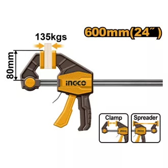 INGCO Menghină cu acțiune rapidă cu o mână 600 x 80 mm