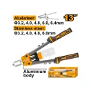 INGCO Clește pentru nituri cu braț lung 3,2 - 6,4 mm 330 mm