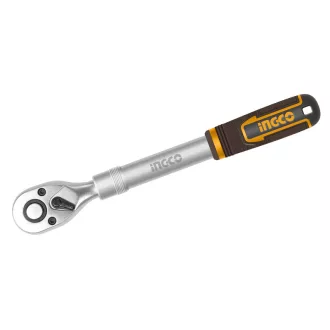   INGCO Bară de acționare cu clichet 1/2" 340-450 mm 72T telescopic CrV
