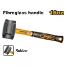 INGCO Ciocan de cauciuc 450 g cu mâner din fibră de sticlă