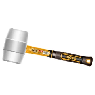   Ciocan cu cauciuc INGCO 450 g cu mâner din fibră de sticlă