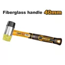 INGCO Ciocan cu două fețe 40 mm cu mâner de fibră de sticlă