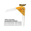 INGCO Suport pentru raft 300 x 350 mm (2 buc)