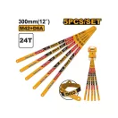 INGCO Pânză de fierăstrău pentru metal manuală 300 / 12 mm 24 TPI bimetalică (5 buc)