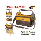 INGCO Geantă pentru scule cu cadru tubular 18 buzunare SUPER STACK