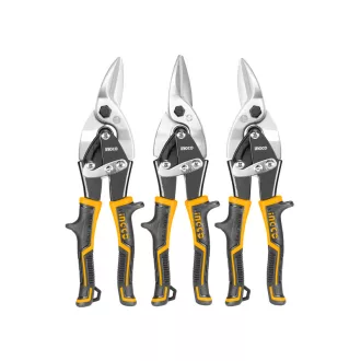 INGCO Set foarfece pentru tăiat tablă, 3 piese, 250 mm
