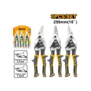 INGCO Set foarfece pentru tăiat tablă, 3 piese, 250 mm