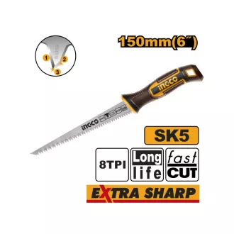 INGCO Ferăstrău pentru gips-carton 150 mm/ T8