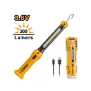 Lampa cu LED cu acumulator INGCO 300 lm 3,6 V (încărcător USB-C)