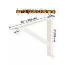 INGCO Consolă de raft 200 x 300 mm întărită