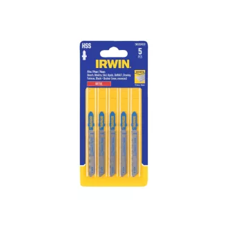   IRWIN Set de lame pentru fierăstrău pendular cu 5 piese, prindere tip T, pentru metal HSS