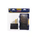 IRWIN Set burghie elicoidale 15 piese HSS PRO cilindrice (1,5-10 mm)