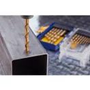 IRWIN Set burghie elicoidale de 15 bucăți TiN cilindric (1,5-10 mm)