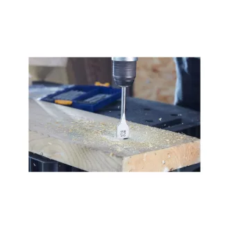   IRWIN Set de burghie plate pentru lemn 17 piese bit Blue Groove 4x
