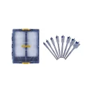 IRWIN Set de burghii plate pentru lemn 8 piese Blue Groove 4x (12 - 32 mm)