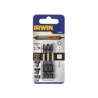 Set vârfuri IRWIN Impact Pro Bit 3 părți (T15, T20, T25)