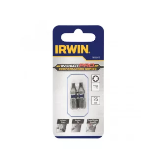 IRWIN Impact Pro Bit vârf torx T15 x 25 mm (2 buc)