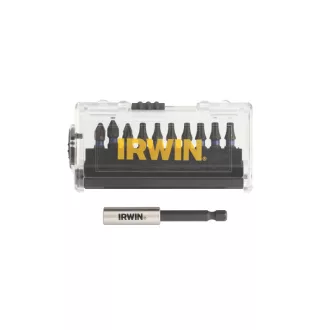   Set de biți IRWIN Impact Pro 10 bucăți 25 mm (3 x PZ2, 4 x TX20, 3 x TX25) + suport pentru biți