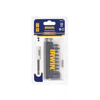   Set de biți IRWIN Impact Pro 10 bucăți 25 mm (3 x PZ2, 4 x TX20, 3 x TX25) + suport pentru biți
