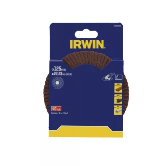 Disc abraziv lamelar IRWIN 125 x 22 mm P40