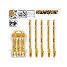 INGCO Lamă de fierăstrău pendular pentru lemn 100/74 mm 6 TPI tăiere curbată HCS (5 buc)