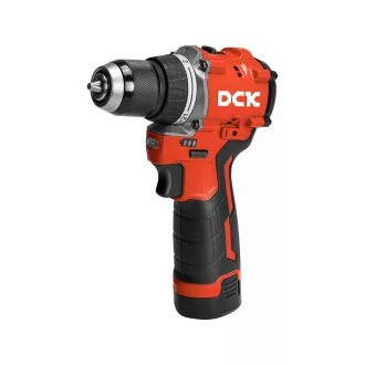   DCK Bormașină cu percuție fără perii 50 Nm 12 V (2 x acumulator 2,0 Ah + încărcător)